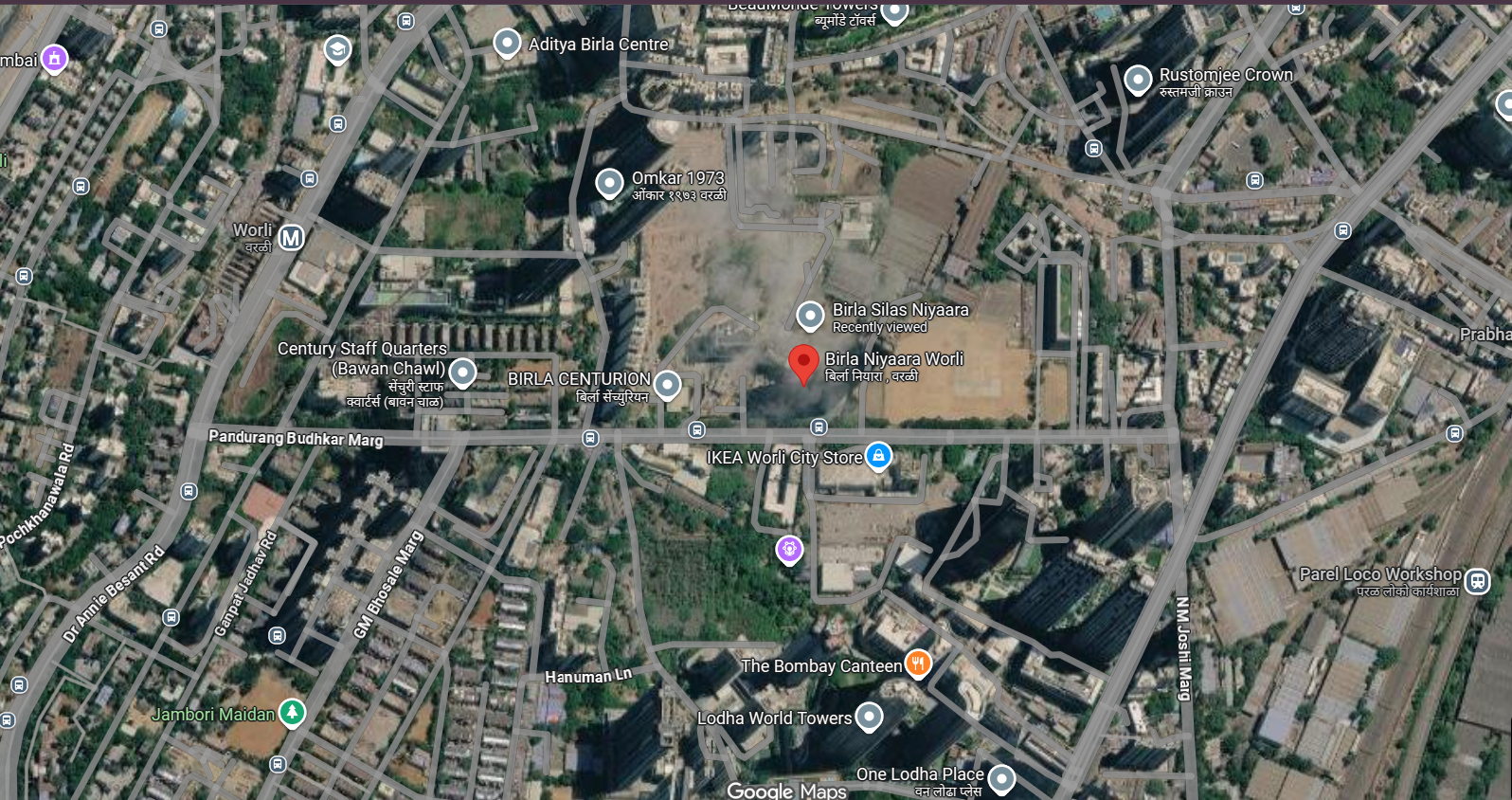 Birla Silas Niyaara Location Map